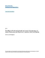 The effect of pre-existing health aand illness characteristics on sepsis responses and outcomes in intensive care unit patients